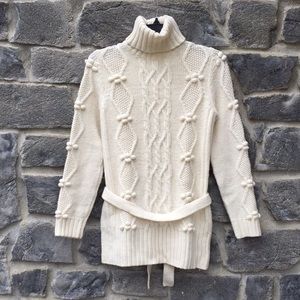Ann Taylor Loft Cable Knit Turtle Neck Sweater